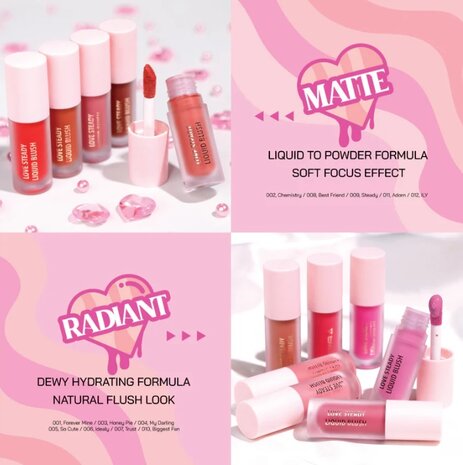 Moira Beauty - Love Steady Liquid Blush - 09 Steady