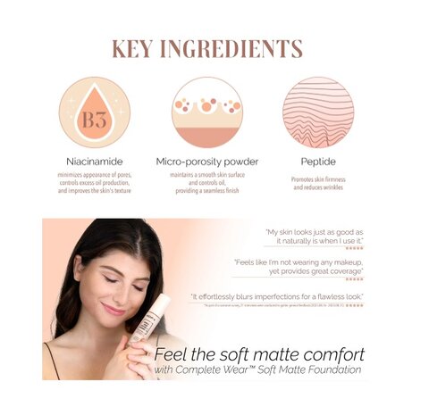 Moira Beauty - Complete Wear Soft Matte Foundation - 300C