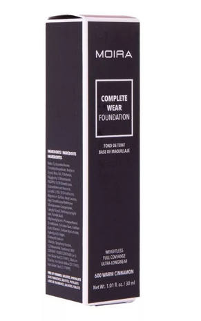 Moira Beauty - Complete Wear Foundation - 600 Warm Cinnamon