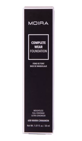 Moira Beauty - Complete Wear Foundation - 600 Warm Cinnamon