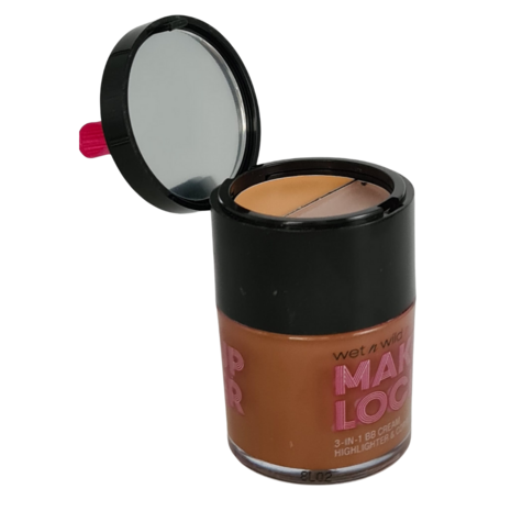 Wet 'n Wild - Makeup Locker 3-in-1 Sheer BB Cream, Highlighter & Corrector - 178A Deep - 30 ml