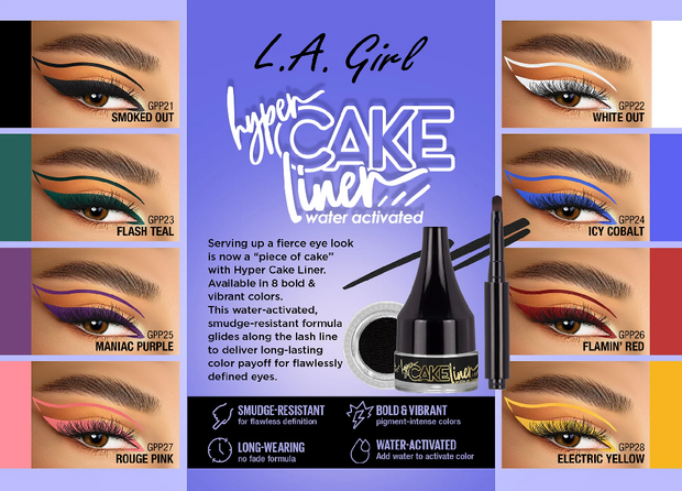L.A. Girl - Hyper Cake Liner - 21 Smoked Out Black