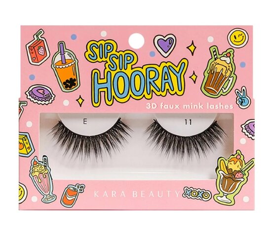 Kara Beauty - Sip Sip Hooray - ES011 - 3D Faux Mink Lashes