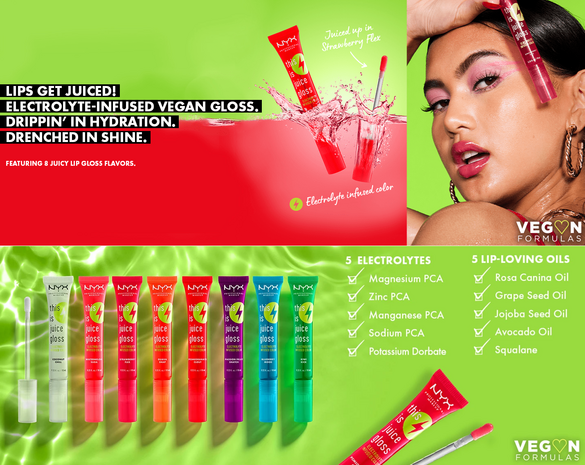 NYX Professional Makeup - This is Juice Gloss - 03 Strawberry Flex