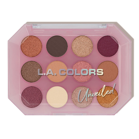 L.A. Colors 12 Color Eyeshadow Palette - C69011 Unveiled