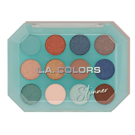 L.A. Colors 12 Color Eyeshadow Palette - C69013 Stunner 