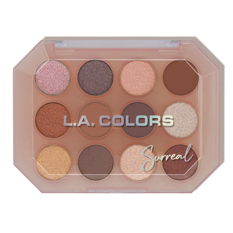 L.A. Colors 12 Color Eyeshadow Palette - C69012 Surreal