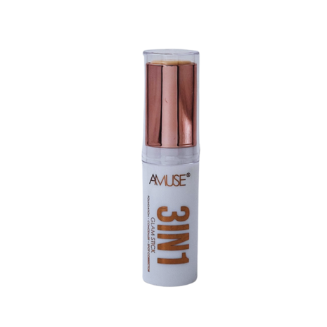 Amuse - 3IN1 Glam Stick - 02 Cool Beige