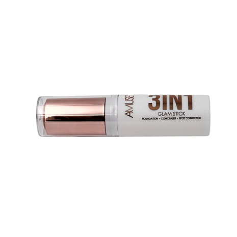 Amuse - 3IN1 Glam Stick - 01 Natural