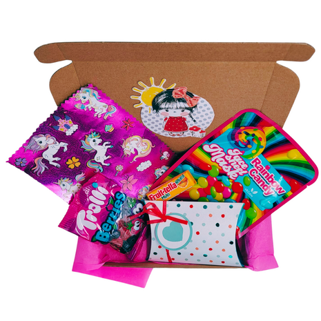 De Girls Happy Box - Meiden Verrassingsdoosje | Meiden Pakket | Verrassingspakket | Geschenkset | Giftset | Meisjes Cadeaupakket | Verrassing voor Meiden Box | Brievenbus Surprise Box