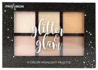 Profusion Glitter& Glam 6 Color Highlight Palette Profusion Glitter& Glam 6 Color Highlight Palette