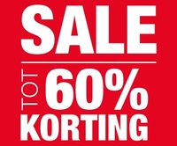 Sale tot 60% korting - Uitverkoop - Nieuwjaar opruiming Sale tot 60% korting - Uitverkoop - Nieuwjaar opruiming