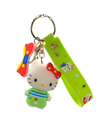 Tashanger Groen - Sleutelhanger voor Auto of Tas – Dames Accessoire – Hello Kitty Stijl – Niet-officieel – Japanse Kawaii