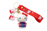 Tashanger Rood - Sleutelhanger voor Auto of Tas – Dames Accessoire – Hello Kitty Stijl – Niet-officieel – Japanse Kawaii