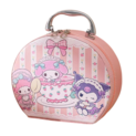 Make-up Tas - High Tea – Organizer tas – Toilettas met spiegel - Geïnspireerd op Hello Kitty – Niet-officieel – Kawaii Stijl