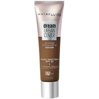 Maybelline Dream Urban Cover Foundation - SPF 50 - 375 Java - Donkere huidskleur - 30 ml Maybelline Dream Urban Cover Foundation - SPF 50 - 375 Java - Donkere huidskleur - 30 ml