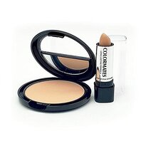 Colormates - Pressed Powder & Concealer - 7102 - Creme Beige - 14 g Colormates - Pressed Powder & Concealer - 7102 - Creme Beige - 14 g