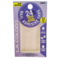 LA Colors - Nail Adhesive Tabs - 24 stuks - 081 Clear - Nagelstickers LA Colors - Nail Adhesive Tabs - 24 stuks - 081 Clear - Nagelstickers
