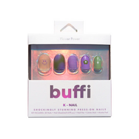 Kara Beauty - Buffi K-Nail - 02 Flower Power - VEGAN - 28 stuks - Press On Nails - Kunstnagels - Nageltips - Plaknagels - Nagelset. Kara Beauty - Buffi K-Nail - 02 Flower Power - VEGAN - 28 stuks - Press On Nails - Kunstnagels - Nageltips - Plaknagels - Nagelset.