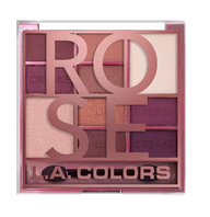 L.A. Colors Color Block Eyeshadow Palette - CES136 Rose - Oogschaduwpalette - Roze - 16 g L.A. Colors Color Block Eyeshadow Palette - CES136 Rose - Oogschaduwpalette - Roze - 16 g