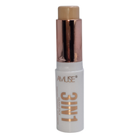 Amuse - 3IN1 Glam Stick - 04 Fair - Foundation - Concealer - Spot Corrector - 10 g